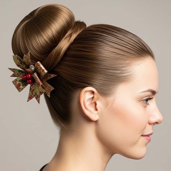 Ballerina Bun with Bow hairstyle preview