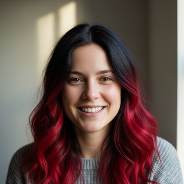 Blood Red Ombre hairstyle preview