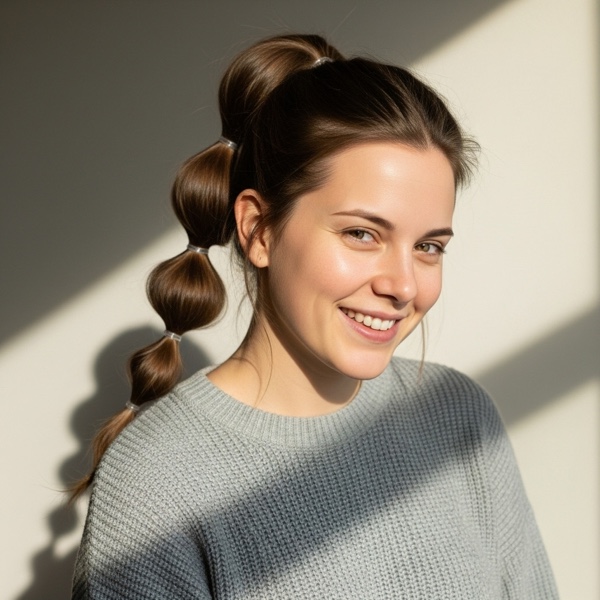Bubble Ponytail hairstyle preview