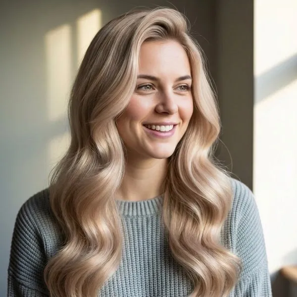 Champagne Blonde Waves