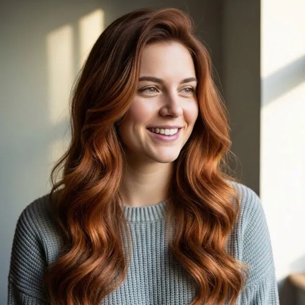 Cinnamon Copper Waves
