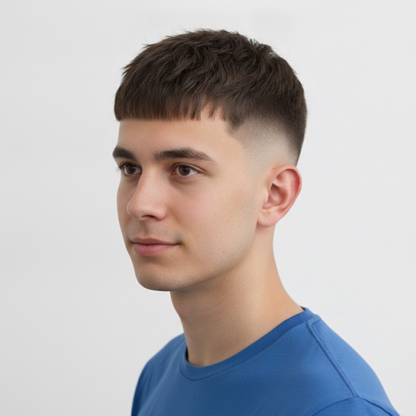 French Crop Fade hairstyle preview