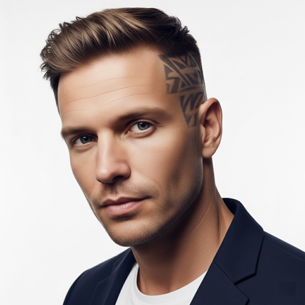 Hair Tattoo Fade hairstyle preview