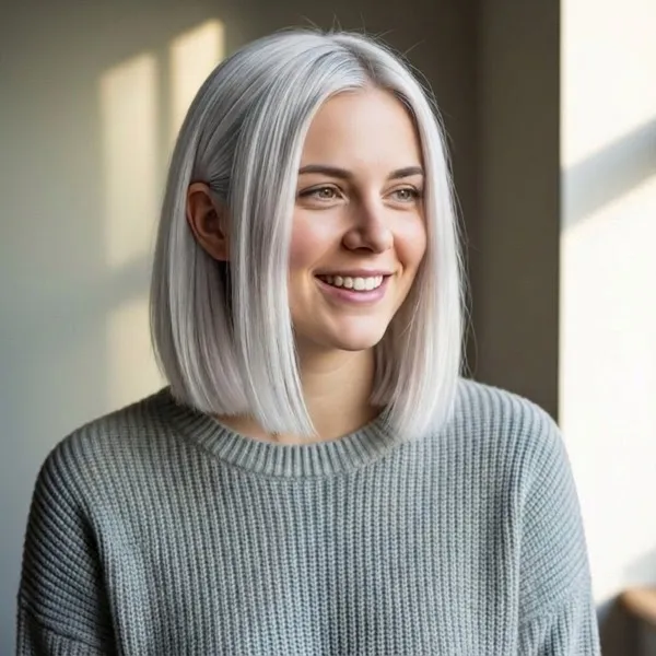 Icy Platinum Bob