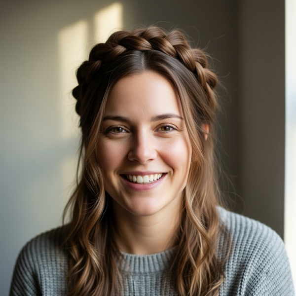 Milkmaid Braids hairstyle preview
