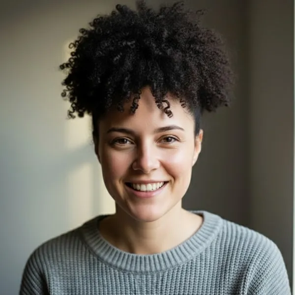 Natural Afro Puff / High Puff